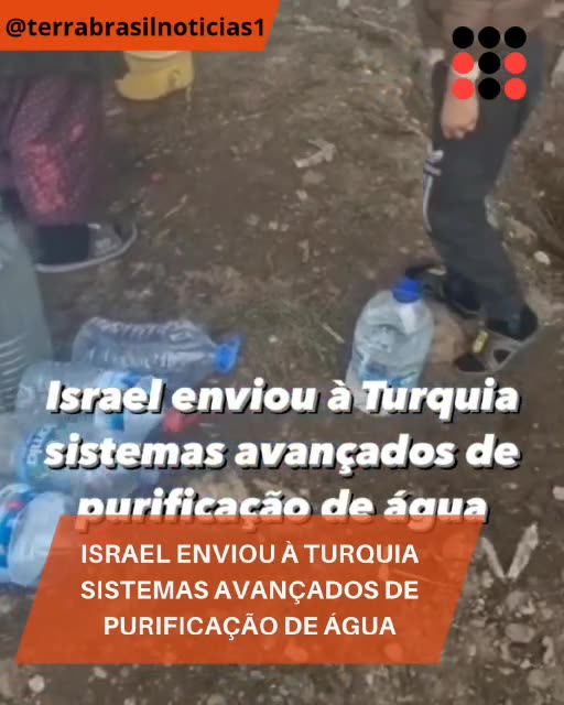 Israel enviou à Turquia sistemas avançados de purificação de água