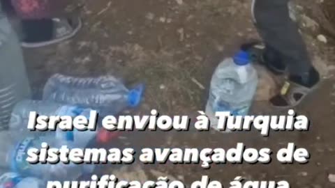 Israel enviou à Turquia sistemas avançados de purificação de água