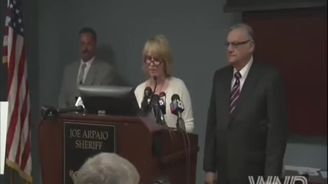 Obama -Sheriff Joe Arpaio Explains Obama's Fake Birth Certificate