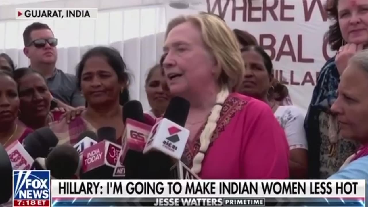 Hillary: I’m going to make Indian women less hot 😂