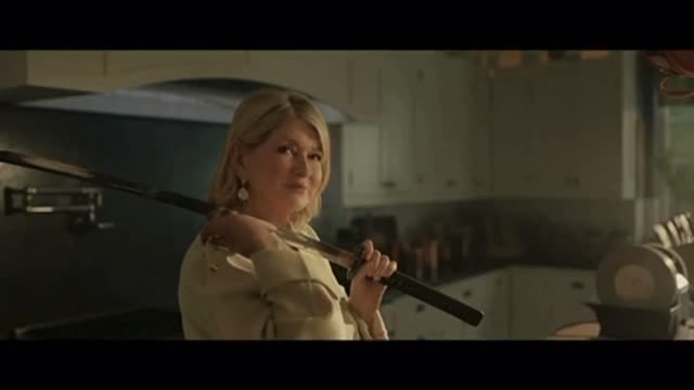 Pfizer Releases New Thriller Themed Omicron Booster Spot feat. Martha Stewart Sharpening a Sword 😳