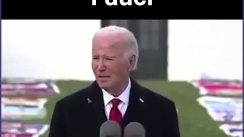 Biden Praises Hero "Fauci"