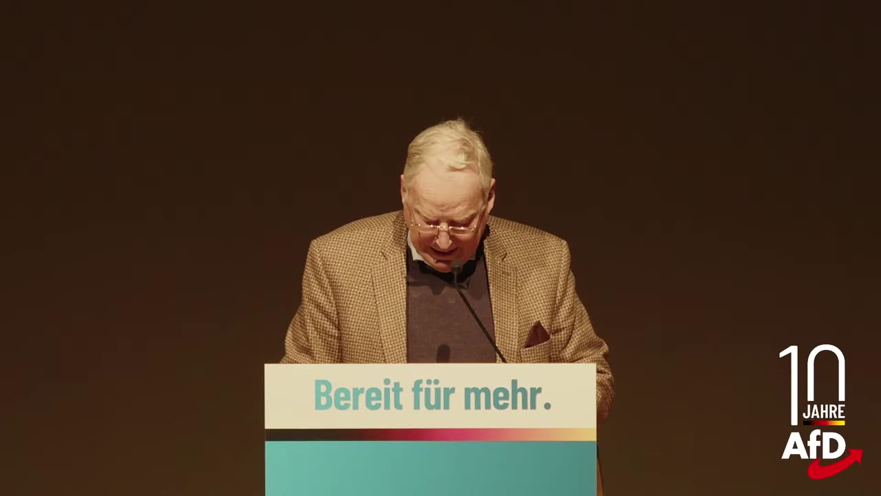 Dr. Alexander Gauland beim 10. Geburtstag der AfD in Königstein im Taunus am 06.02.2023