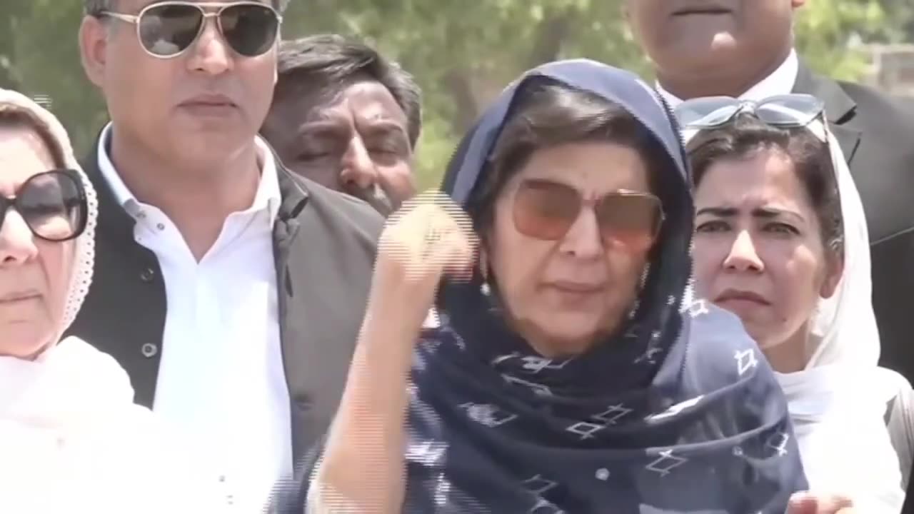 mine Sister Aleema Khan Media Talk outside Adiyala Jail