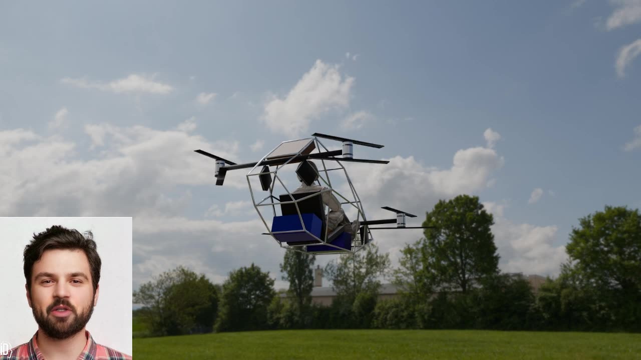 Human Quadcopter eVTOL