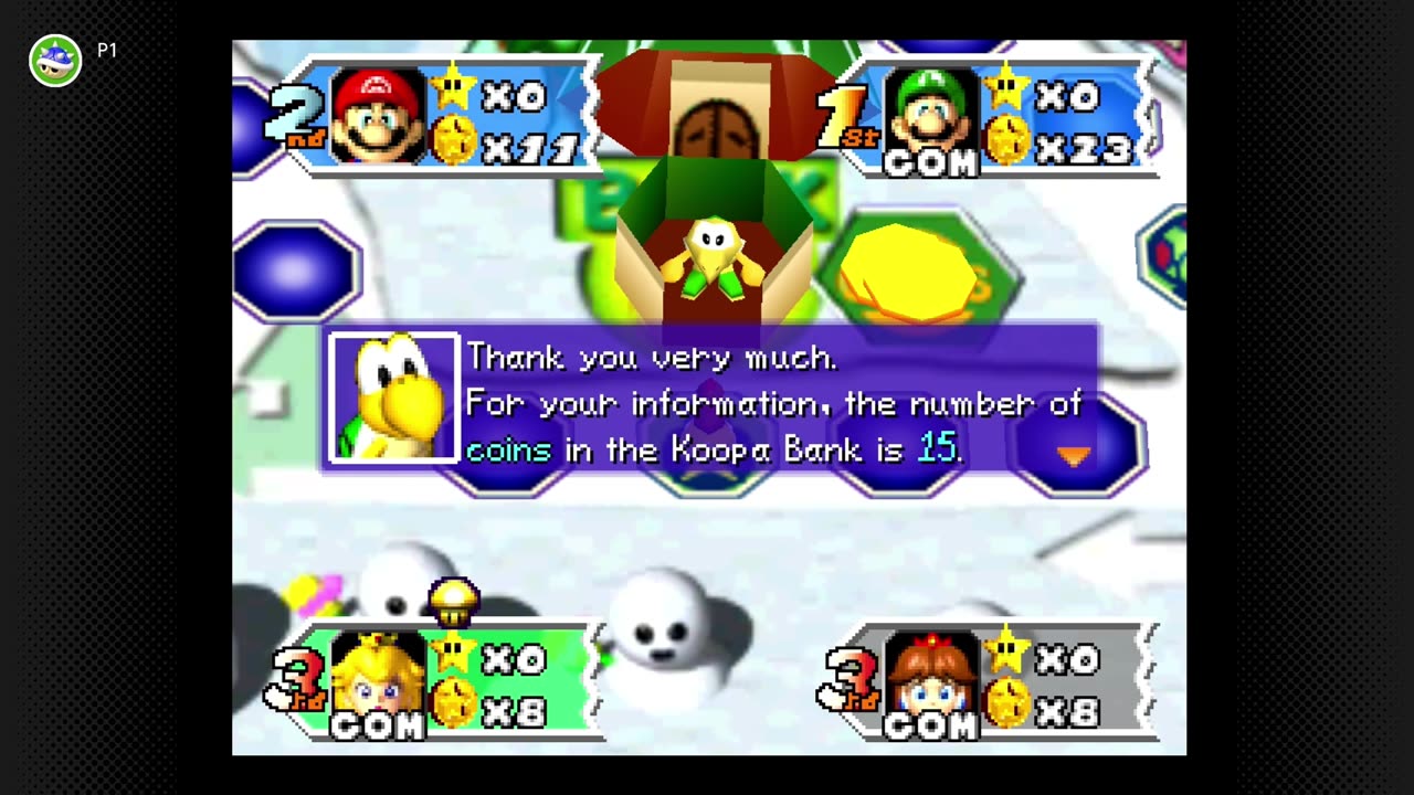 #MarioParty3 #ChristmasCrisis Chilly Waters 35 Turn Game Part One