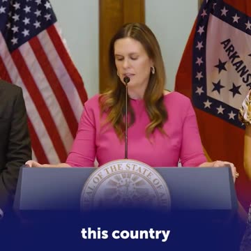 USA: Riley Gaines Joined Arkansas Governor Sarah Huckabee Sanders!