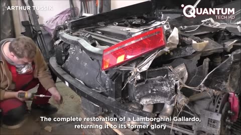 Totally Destroyed LAMBORGHINI Repaired by Professional Mechanic | by @tussik01