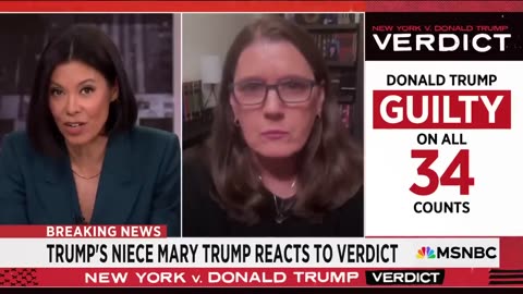 ‘Finally’_ See Mary Trump react to Uncle Donald’s historic guilty verdict