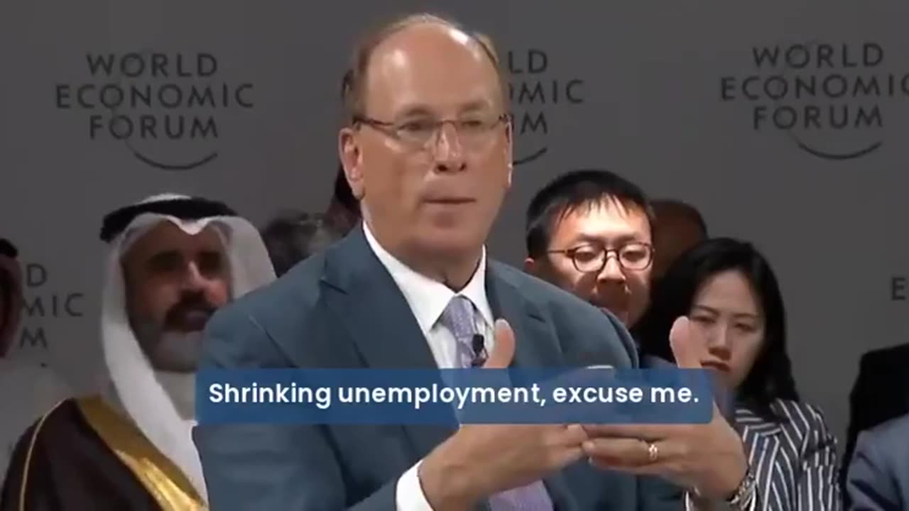 Jewish CEO of Blackrock Larry Fink says DEPOPULATION is good for financial growth