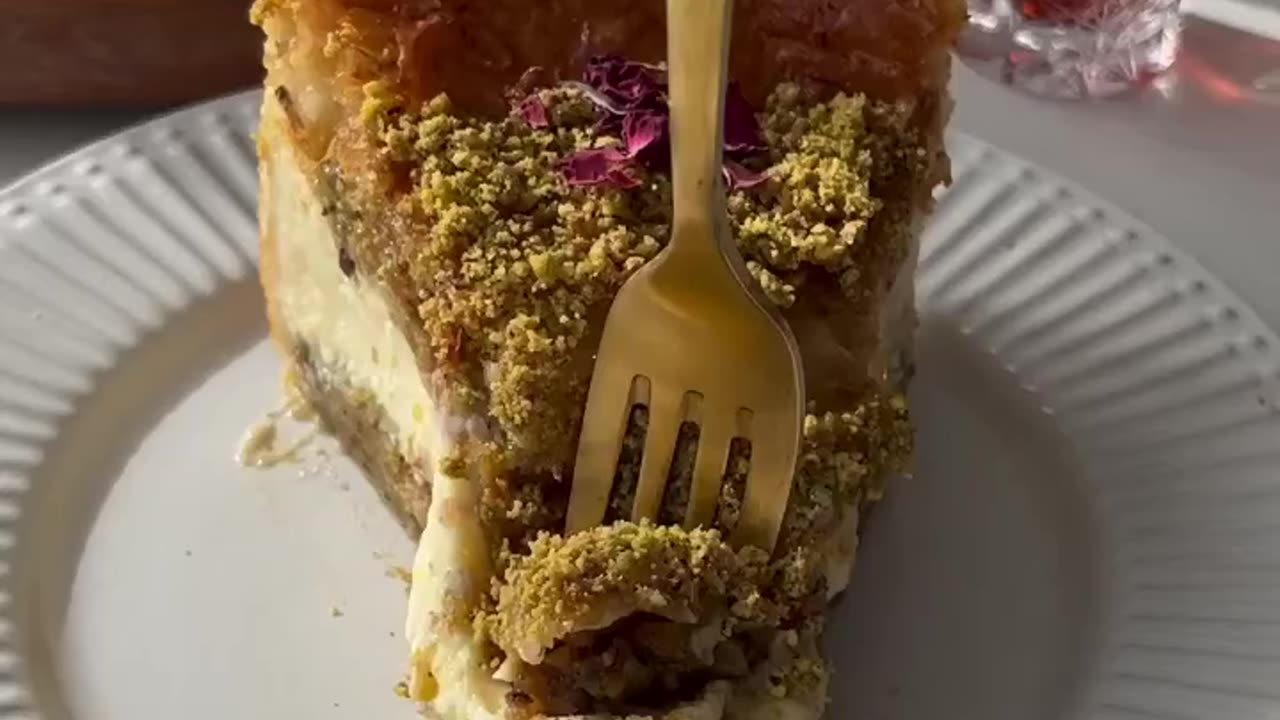 Baklava Pistachio Cheesecake ✨