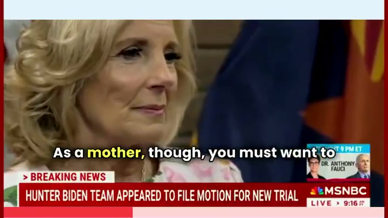 FLASHBACK: Jill Biden on why her husband Joe Biden will not pardon their son