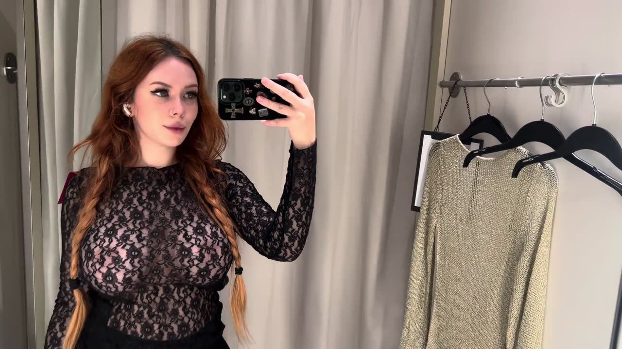 Transparent Try on Haul See-Through Shirt