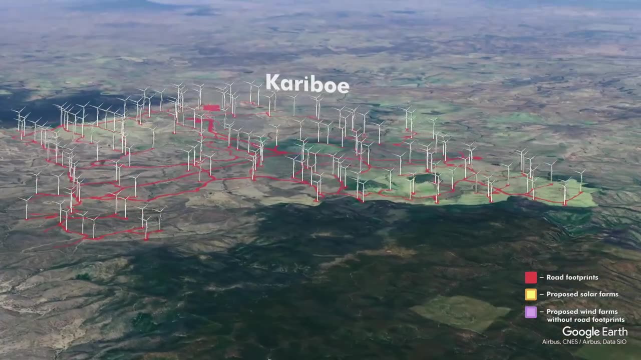 3d modelling of proposed renewable energy facilities across Queensland.