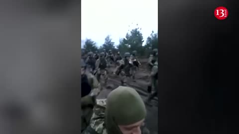 Soldiers of Ukrainian army going to battle with great enthusiasm