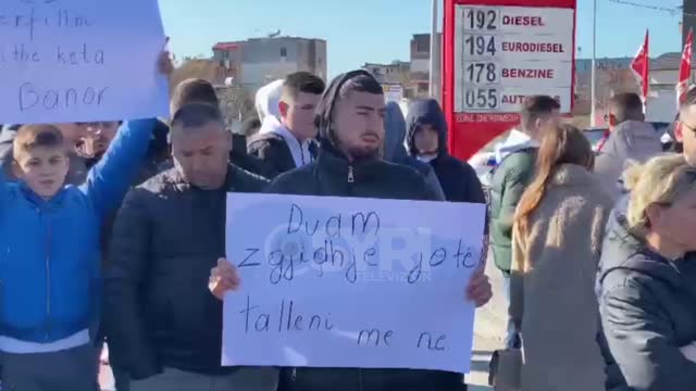 Protesta ne unazen e Elbasanit
