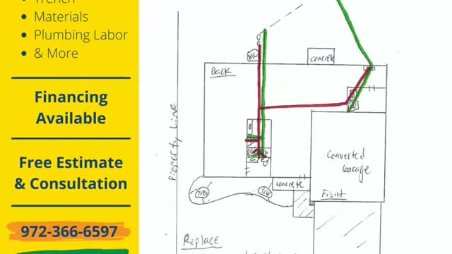 Cast Iron Pipe Replacement Example 75074 19%