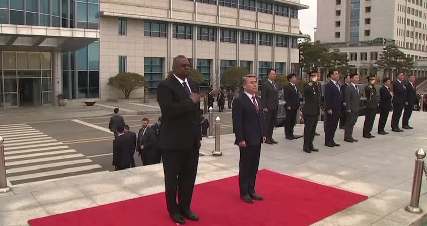 Defense Secretary, Lloyd Austin in South Korea