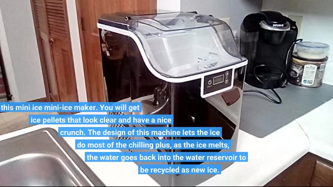 Kndko Nugget #IceMaker 14 000pcs/45lbs/Day Pebble #IceMaker with-Overview