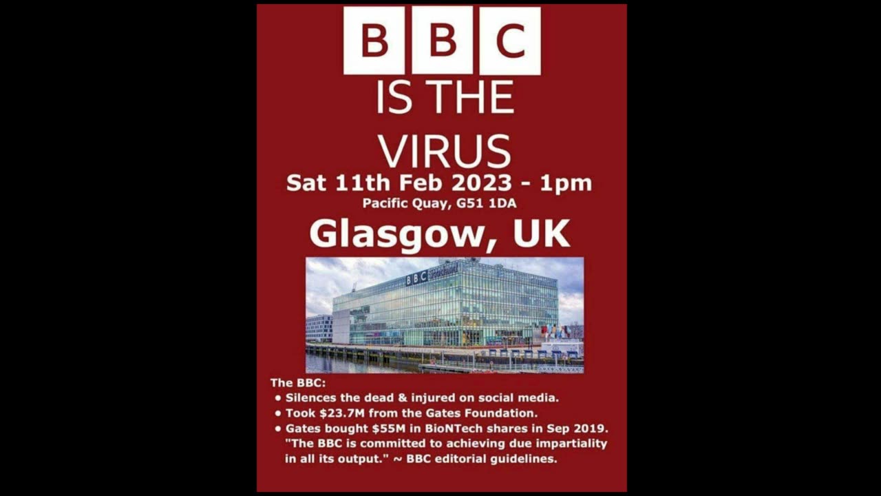 The BBC Is The Virus - Glasgow - 11/02/2023