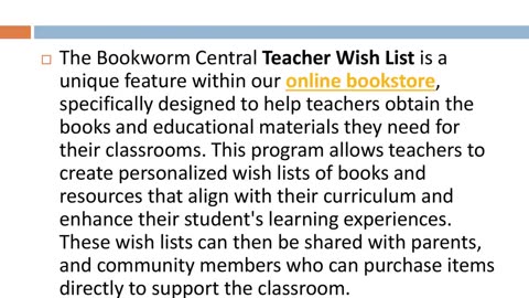 How to Create Teacher Wishlist