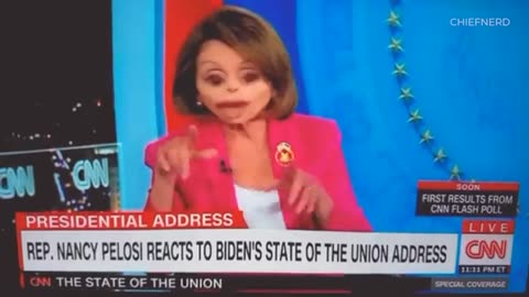 Nancy Pelosi reacts to the SOTU address (meme)