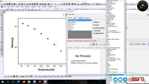 How to fit the Blochs law equation in the saturation magnetization point of magnetic data