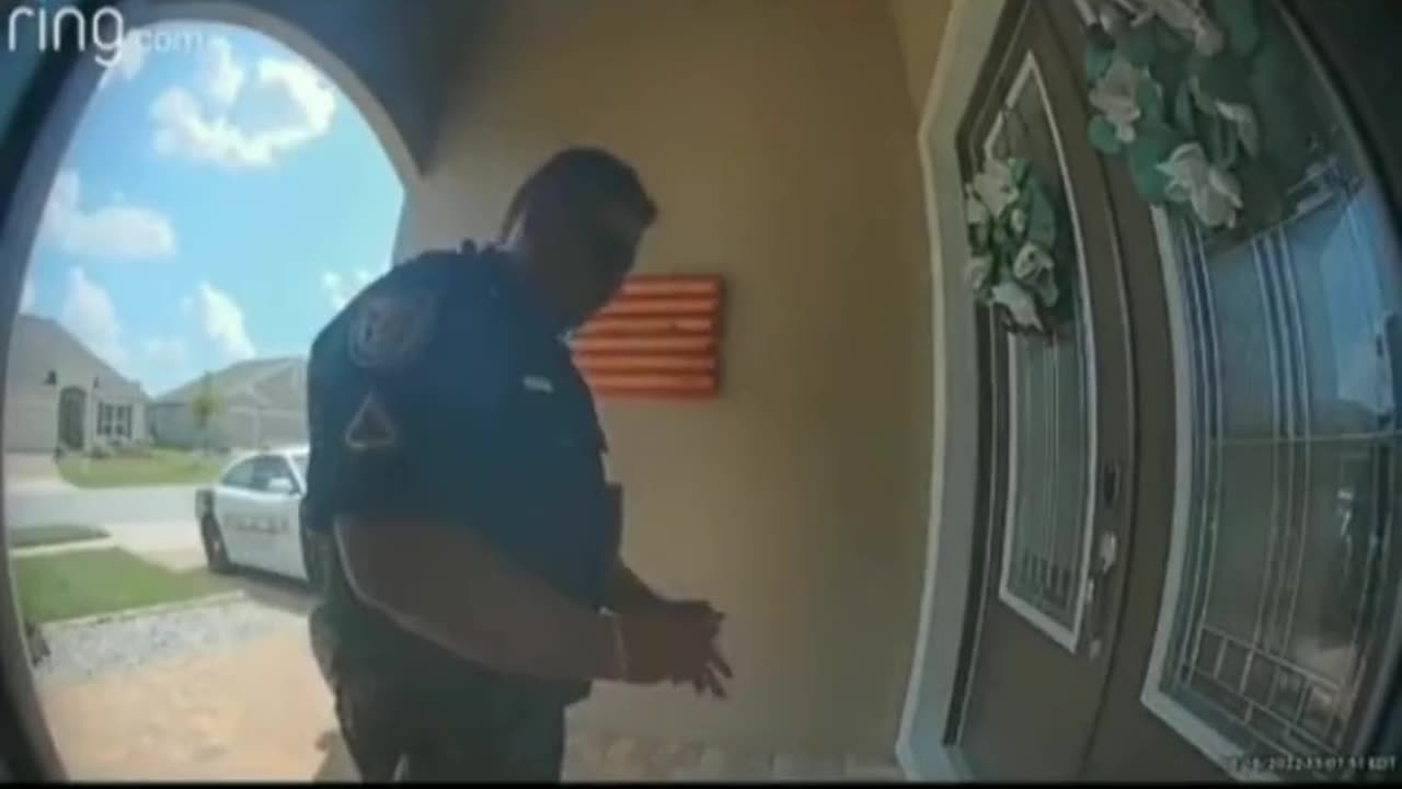 Funny Dog Runs After Seeing A Cop