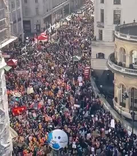 More than half a million workers are on strike across the UK today