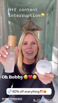 Cheryl Hines Posts Video of RFK Jr. Showering to Promote Her ‘MAHA’ Candle Line