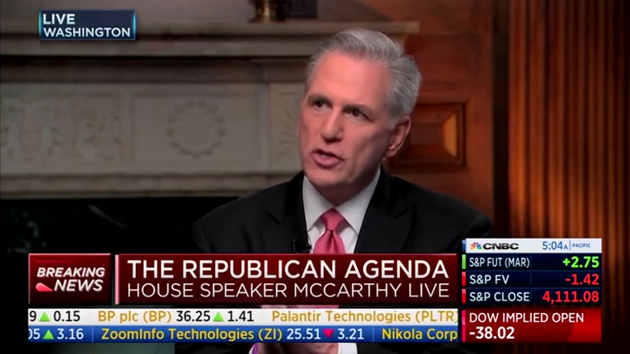 'You're So Negative': Speaker McCarthy Pushes Back Against CNBC Host On Passing Legislative Agenda