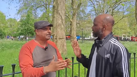 Speakers Corner- Uncle Sam talks to Saeed about Jihad who then confronts Shamsi