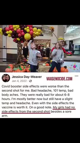 HER 6 YR OLD HAD NO SIDE EFFECT FROM THE 2ND SHOT...UNTIL SHE DIED. 'WE ARE NOT SURE WHAT HAPPENED'