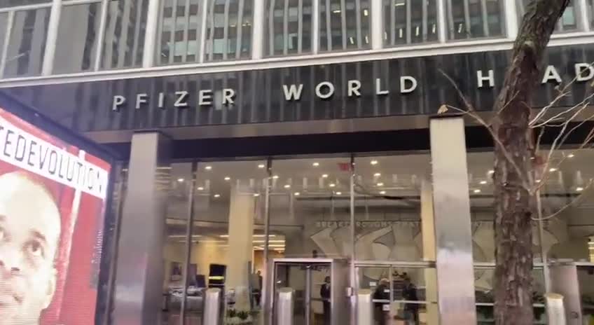 Project Veritas Rented an LED truck and Parked it outside of Pfizer World Headquarters Today !