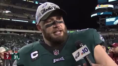 Lane Johnson - Philadelphia Eagles great - biggest battle we fight is the man in the mirror