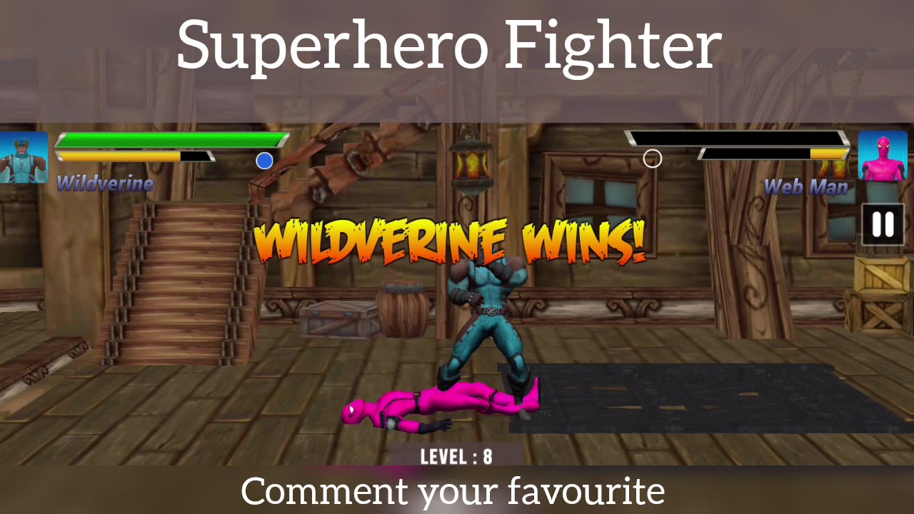 Superhero Fighter Sences - Deadpool vs Web Man and more Heroes Ready this Fight