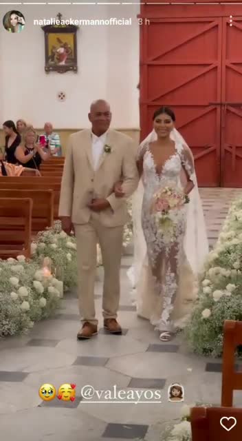 Boda de la exreina Valeria Ayos