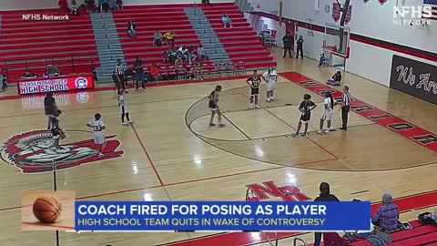 Coach fired for posing as player