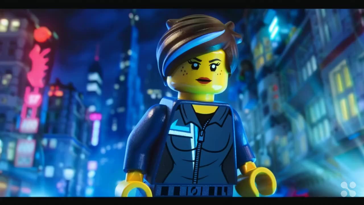 Cute Lego Wyldstyle GIF