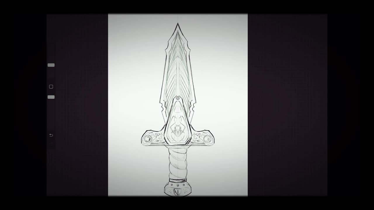 Let's Draw with Nate Lindley - Sketching a Fantasy Dagger (Concept Art)