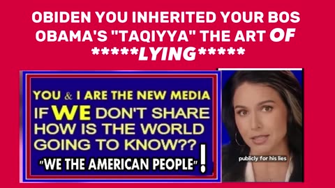 TULSI ON OBIDEN'S ART OF LYING