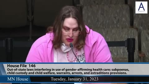 Man Dressed As Woman & Queer partner have two children that this monstrosity wants to mutilate