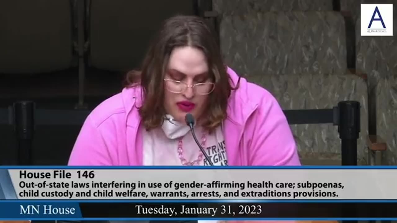 Man Dressed As Woman & Queer partner have two children that this monstrosity wants to mutilate
