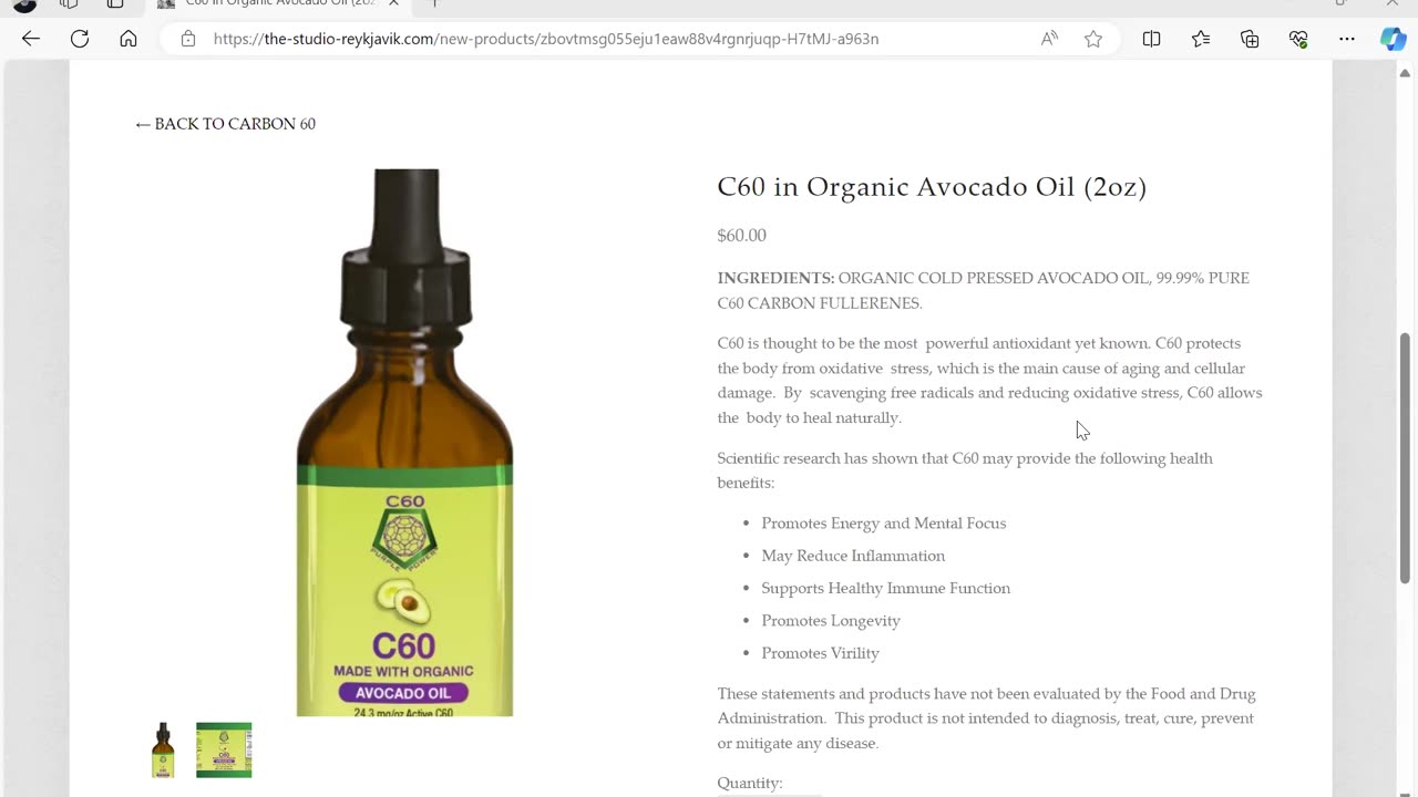 The Studio - Reykjavik (C60 Avocado Oil 2oz) by Dr. Paul Cottrell