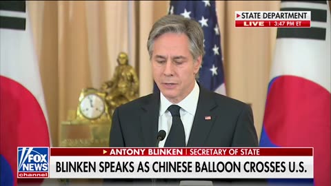 Blinken Speaks After Postponing Trip to China