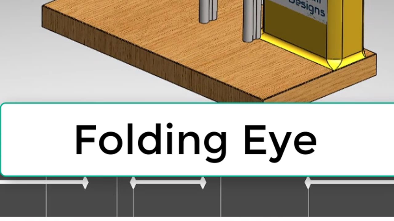 SolidWorks Tutorial simulation #folding eye #mechanism in #solidworkstutorial #drawing #Tips