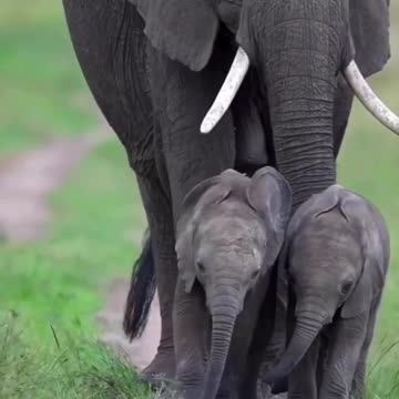Twin baby Elephants 🐘🐘
