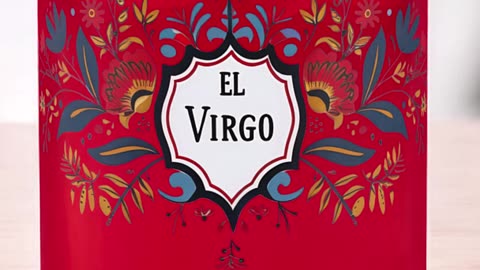 Vaso único con diseño artesanal de El Virgo #arte #vasos