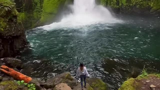 Exploring one of the coolest waterfalls in