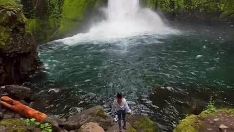 Exploring one of the coolest waterfalls in